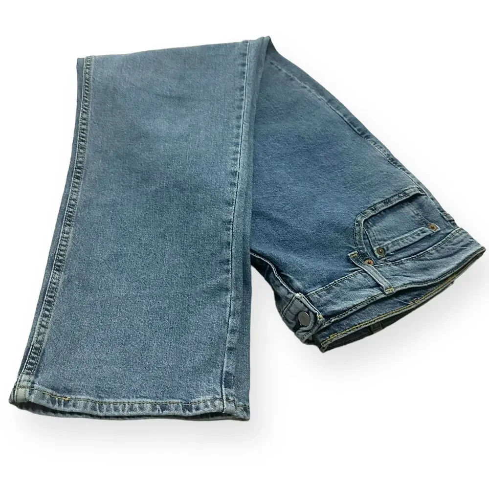 LEVI'S 514 Straight Jeans Denim Relax Medium Wash Mid Rise Classic Baggy 40 x 30